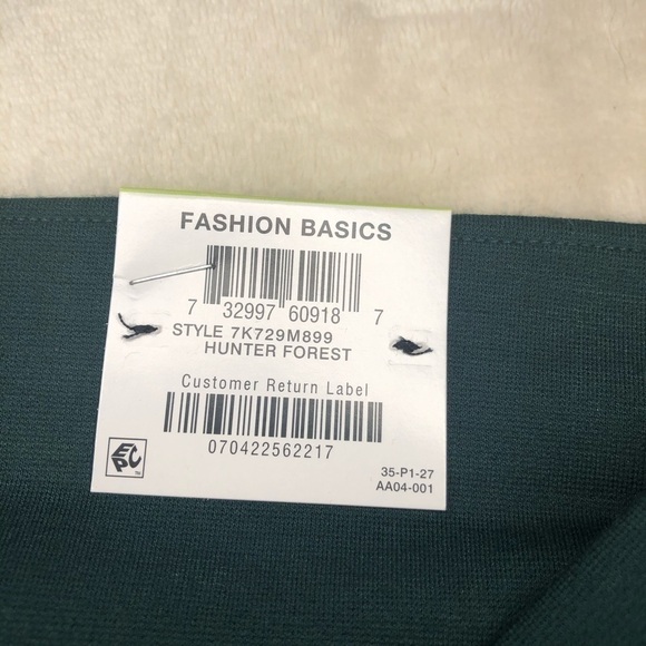 NWT INC Hunter Green Skinny Legging Sz 4 - Picture 6 of 8